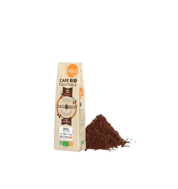 Brésil à la voile 100 % arabica, bio, équitable, demeter - moulu - 1