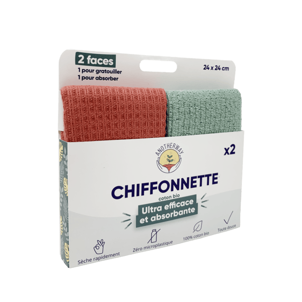 Chiffonnettes en coton bio - 1